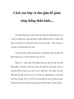 Cách xoa bóp và thư giãn để giảm căng thẳng thần kinh docx