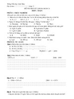 de thi Toan hoc ki 2