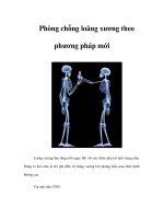 Phòng chống loãng xương theo phương pháp mới pps