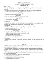 ĐỀ KIỂM TRA VĂN 8 KÌ II( 2009 - 2010)