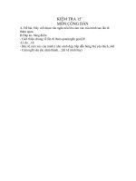 KIỂM TRA 15'''' MÔN VĂN GDCD7