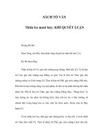SÁCH TỐ VẤN - Thiên ba mươi bảy: KHÍ QUYẾT LUẬN potx