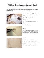 Nhà bạn đã có lịch cho năm mới chưa? docx