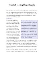 Vitamin D và việc phòng chống cúm pptx