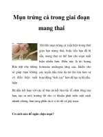 Mụn trứng cá trong giai đoạn mang thai ppt