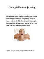 Cách giữ làn da mịn màng ppt
