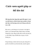 Cách vươn người giúp cơ thể dẻo dai doc