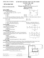 Vật lí - Tân Hồng - Vào THPT