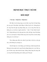 BỆNH HỌC THỰC HÀNH - HỒI HỘP ( Tâm Quý – Palpitation - Palpitation) ppt