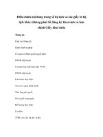 Điều chỉnh nội dung trong sổ hộ tịch và các giấy tờ hộ tịch khác (không phải Sổ đăng ký khai sinh và bản chính Giấy khai sinh) doc