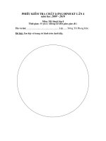 Phiếu kiểm tra đánh giá định kỳ lần 4 MT4