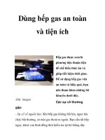 Dùng bếp gas an toàn và tiện ích doc
