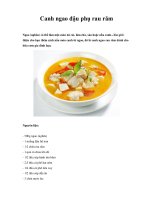 Canh ngao đậu phụ rau răm pps