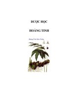 DƯỢC HỌC - HOÀNG TINH pptx