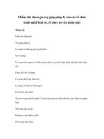 Chấm dứt tham gia trợ giúp pháp lý của các tổ chức hành nghề luật sư, tổ chức tư vấn pháp luật pptx