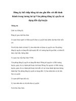 Đăng ký thế chấp bằng tài sản gắn liền với đất hình thành trong tương lai tại Văn phòng đăng ký quyền sử dụng đất cấp huyện ppsx