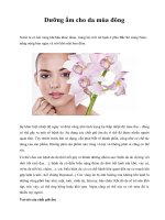 Dưỡng ẩm cho da mùa đông pps