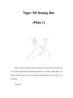 Ngực: Hố thượng đòn (Phần 1) ppt