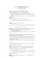 Đề thi thử đại học môn Toán - Đề số 11 pot