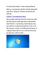 10 Tiện ích làm Windows 7 thêm xinh đẹp (Phần II) pptx