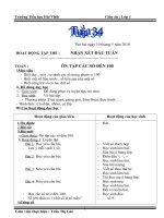 Giáo án lớp 1 (Tuần 34)