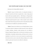 NHÂN TRƯỜNG HỢP NGỘ ĐỘC CHẤT TRUI THÉP ppt