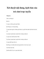 Xét duyệt nội dung, kịch bản của trò chơi trực tuyến docx