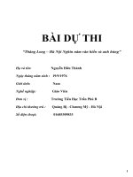 Bai thi tim hieu 1000 nam Thang long