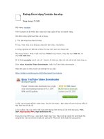 Hướng dẫn sử dụng Youtube âm nhạc docx
