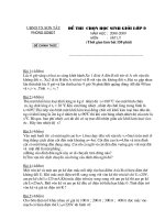 đề thi HSG vật lý 9 năm 2009