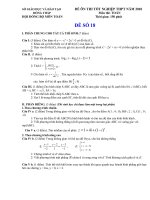 Đề Thi Thử TNTHPT có đán án