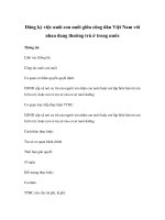 Đăng ký việc nuôi con nuôi giữa công dân Việt Nam với nhau đang thường trú ở trong nước pptx