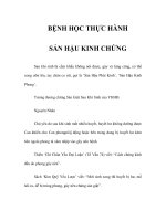 BỆNH HỌC THỰC HÀNH - SẢN HẬU KINH CHỨNG ppsx