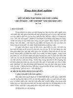 GIữ vở sạch- viết chữ đep cho HS lớp 1