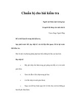 Chuẩn bị cho bài kiểm tra pps