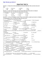 Đề tham khảo TN Anh_2010 số 16