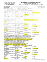 Đề+ĐA học kỳ 2- Mã 868 (K10)