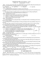 Đề kiểm tra 45 phút học kì I