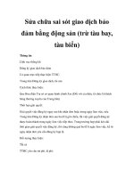 Sửa chữa sai sót giao dịch bảo đảm bằng động sản (trừ tàu bay, tàu biển) docx