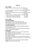 Đáp án kiểm tra học kỳ 2