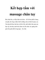 Kết hợp tắm với massage chân tay pps