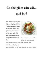 Có thể giảm cân với... quả bơ? doc