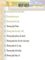 Các phương pháp dạy học tích cực docx