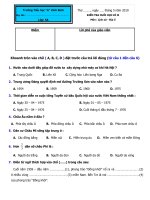 Đề+ĐA Môn LS&ĐL lớp 5 CHKII (Tùng)