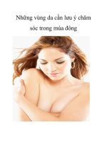 Những vùng da cần lưu ý chăm sóc trong mùa đông pps