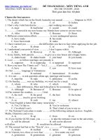 Đề tham khảo TN Anh_2010 số 37