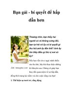 Bạn gái - bí quyết để hấp dẫn hơn ppt