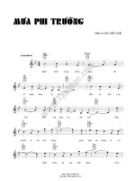 Bài hát mưa phi trường - Việt Anh (lời bài hát có nốt) pps