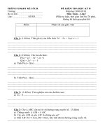 Đề thi HK2 Toán 7