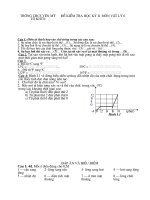 đề kiểm tra học kì 2 lí 6